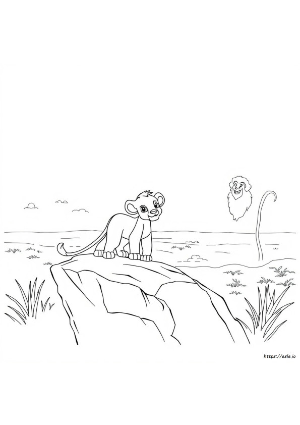 Simba Lion King Coloring