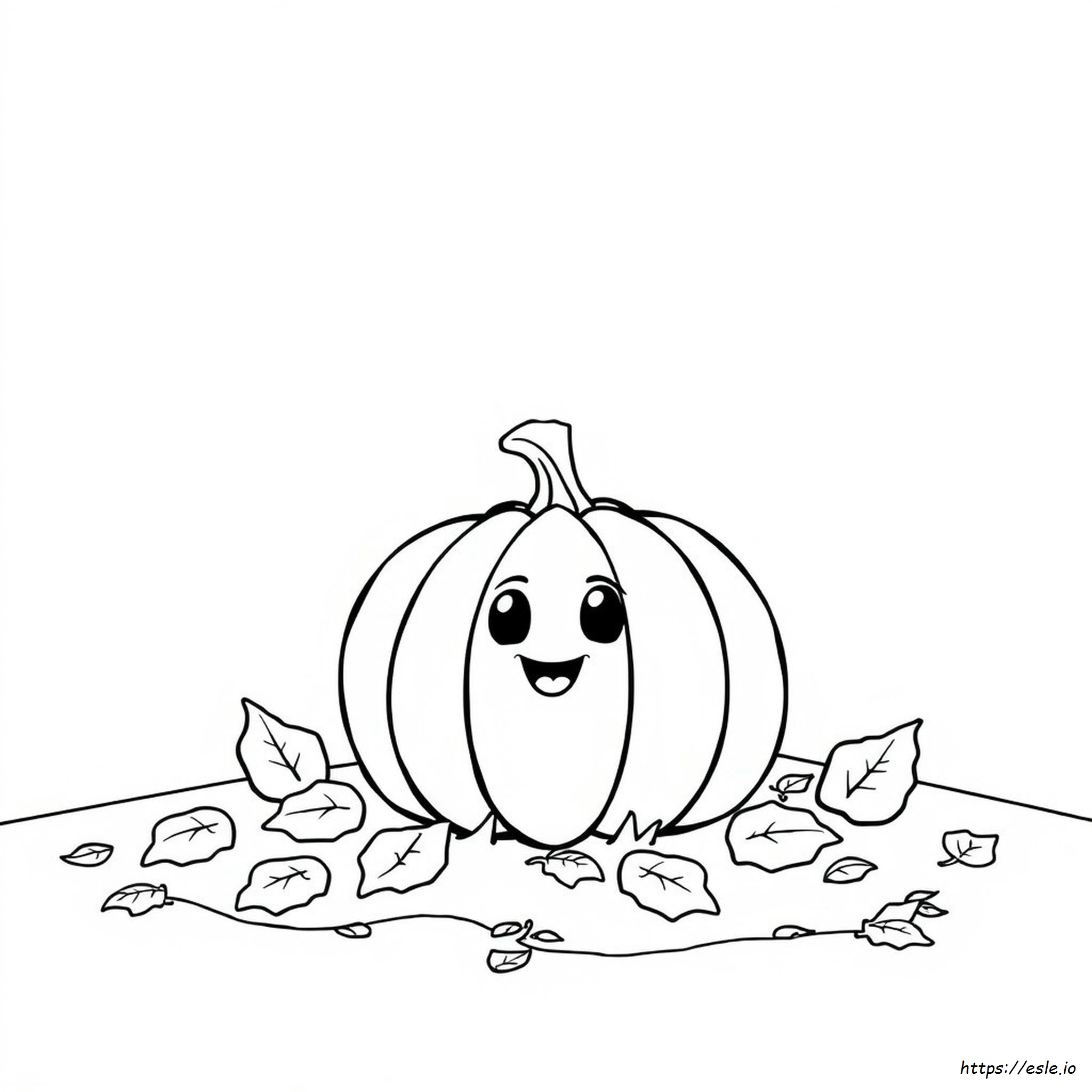 Cartoon Pumpkin Coloring Pages