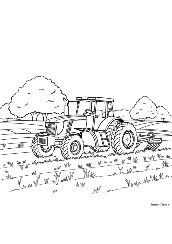 John Deere Tractor Colouring Pages Printable