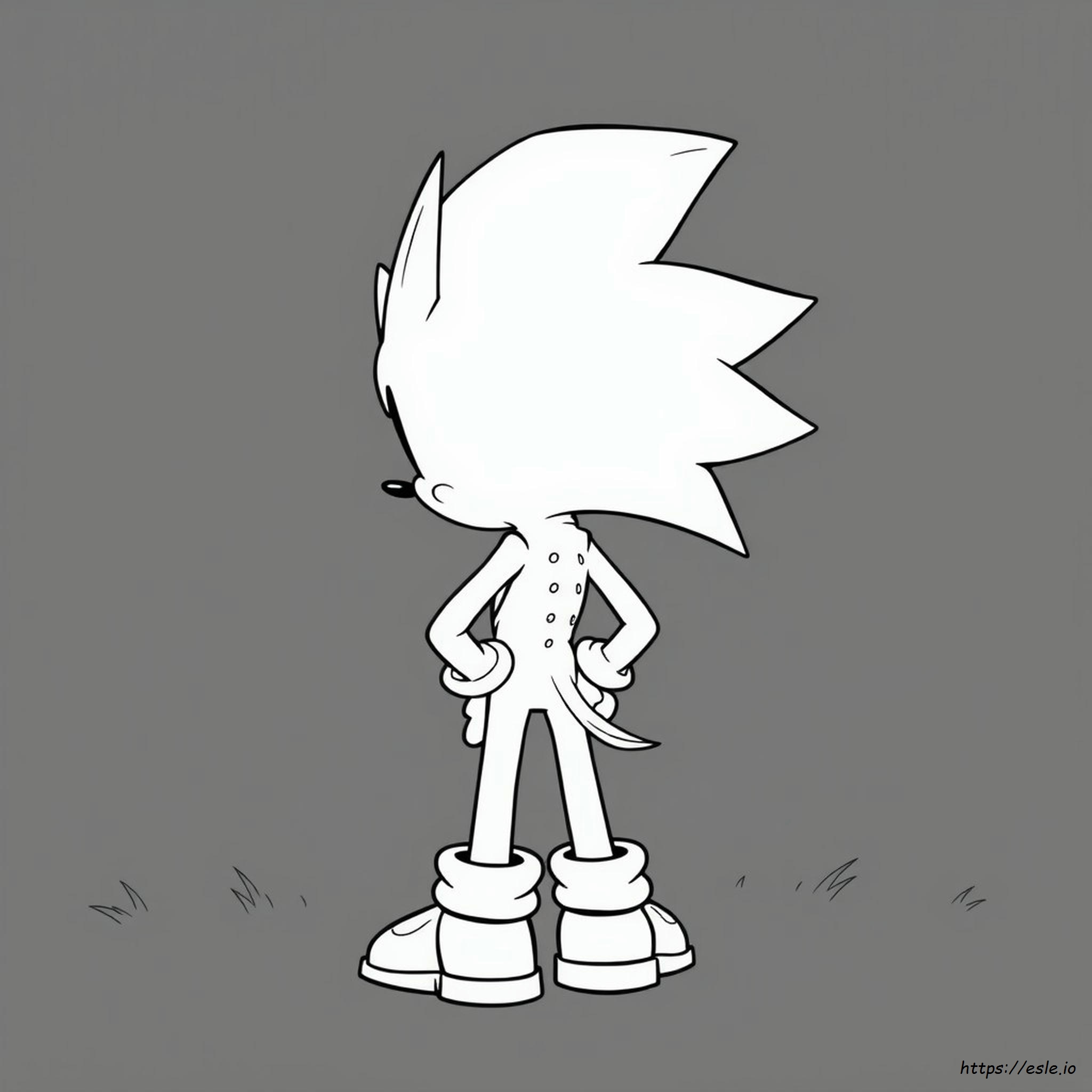 Darkspine Sonic Dark Sonic Coloring Pages