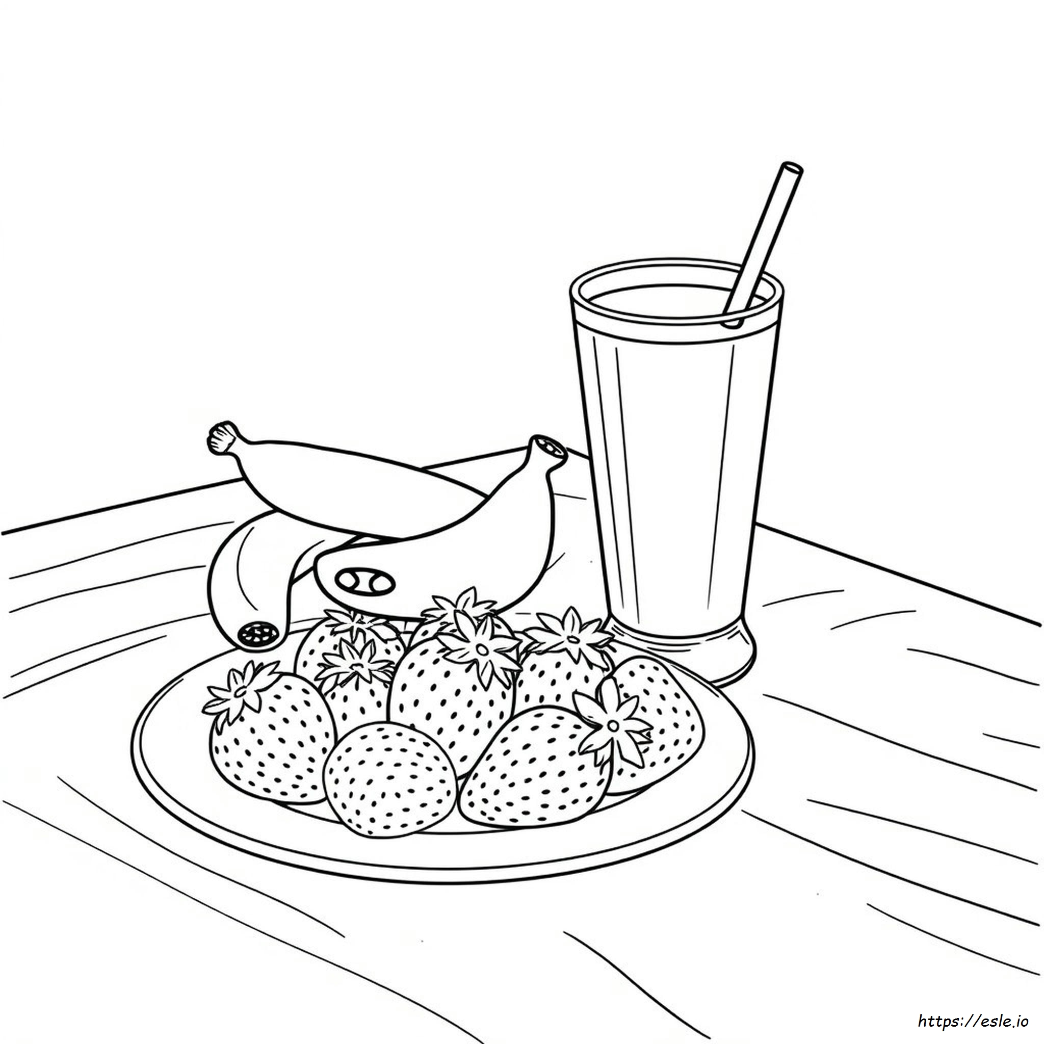 Healthy Breakfast Coloring Pages