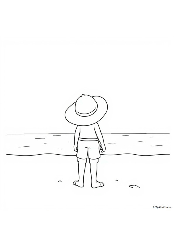 Coloriage Chapeau De Plage