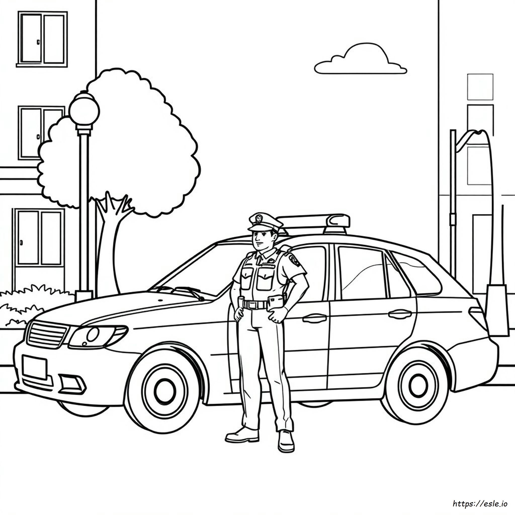 Police Officer Coloring