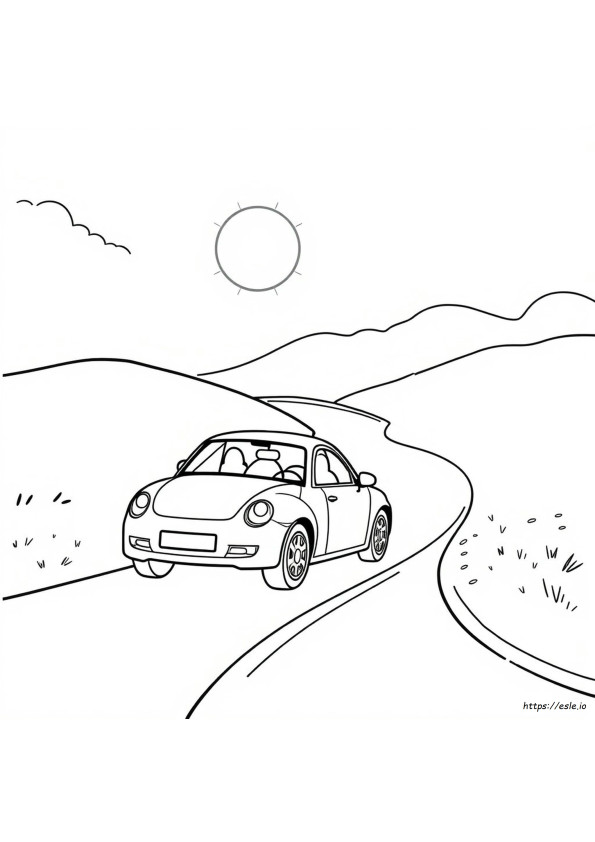 Red Car Coloring Pages