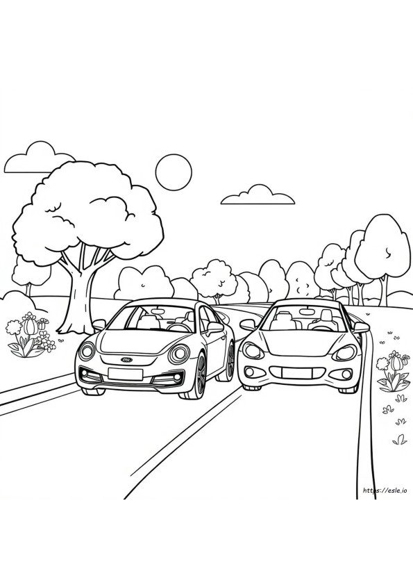 子供向け ぬりえ 車