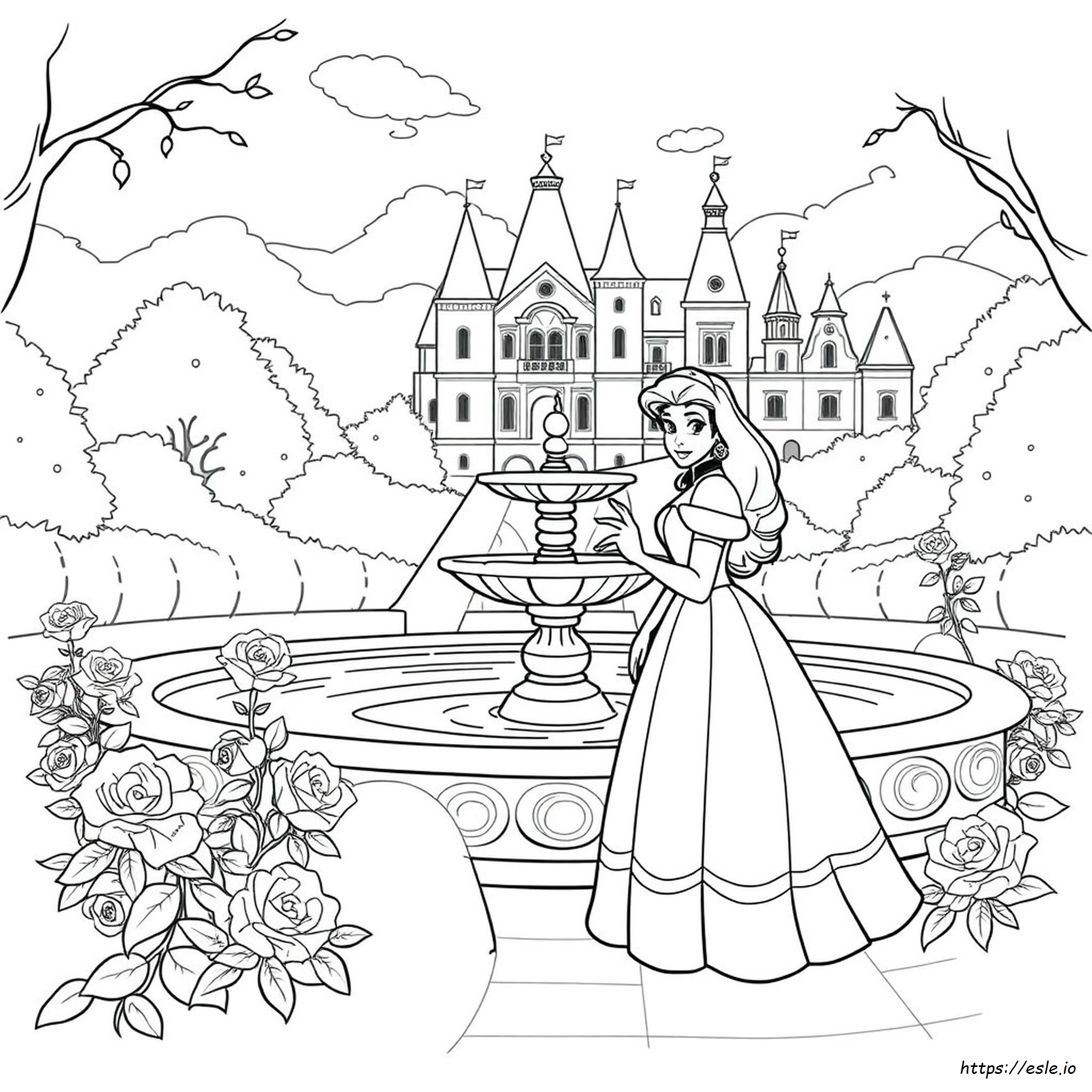 Belle Printable Coloring Pages