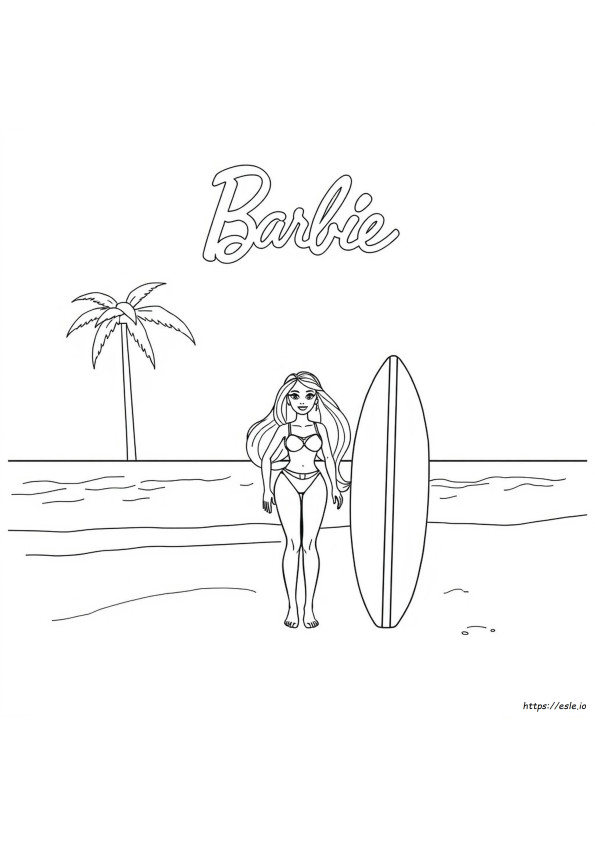 Páginas Para Colorear De Barbie Gratis Para Imprimir