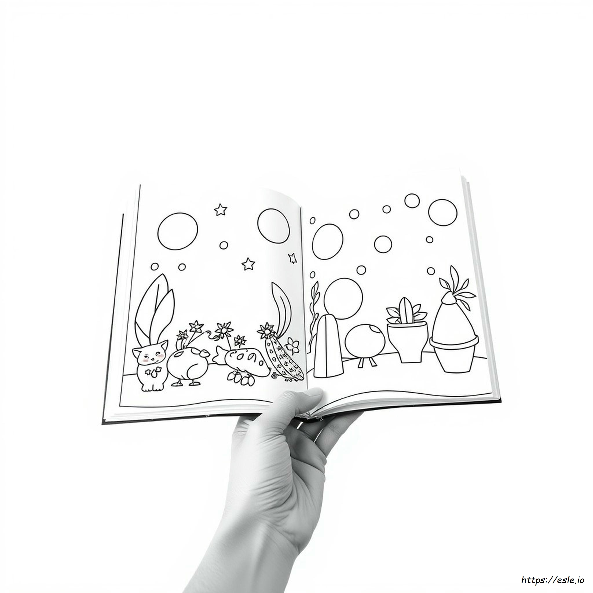 Libro Para Colorear A La Inversa