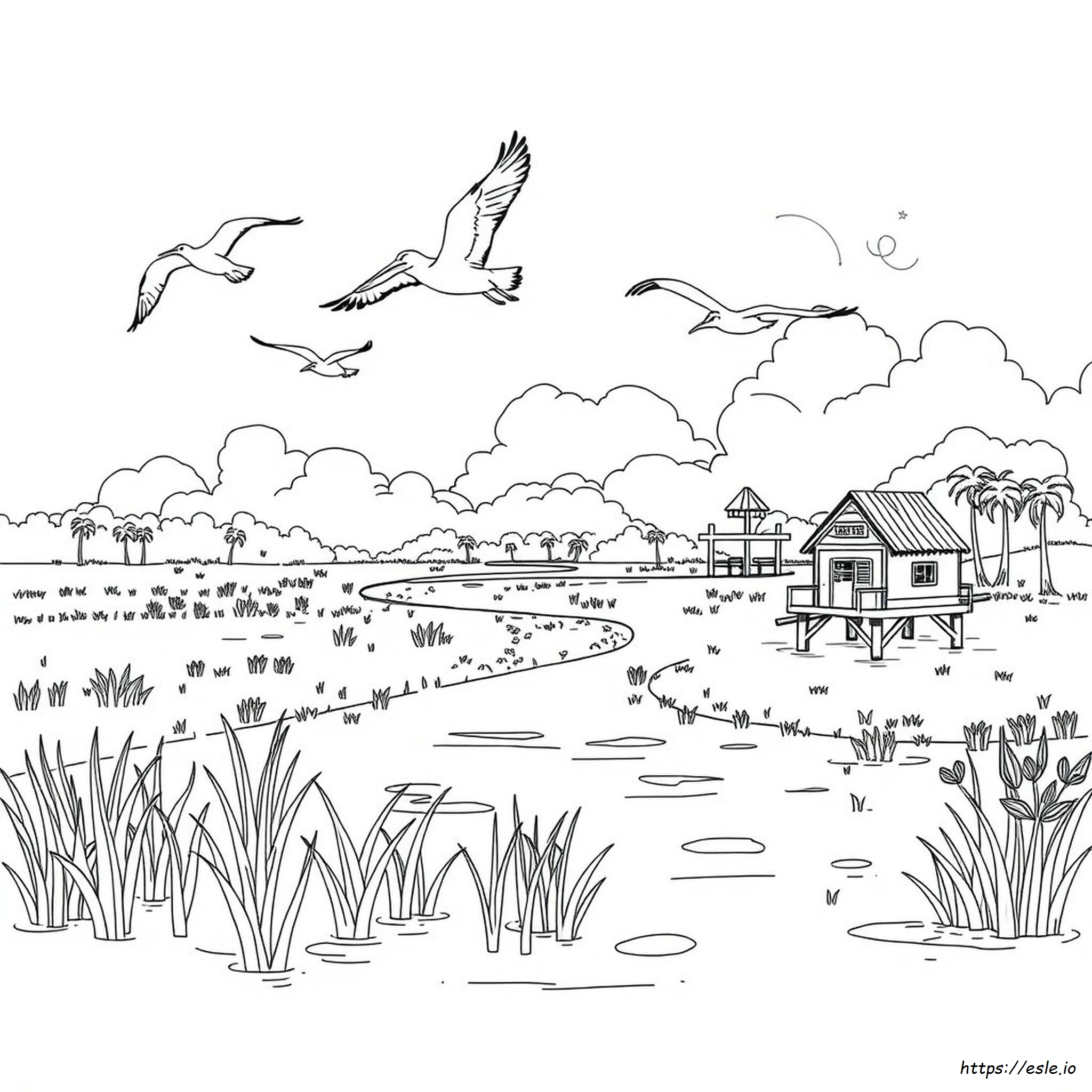 Louisiana Coloring Page