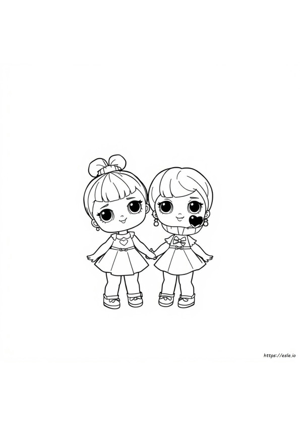 Lol Surprise Lil Sisters Para Colorear