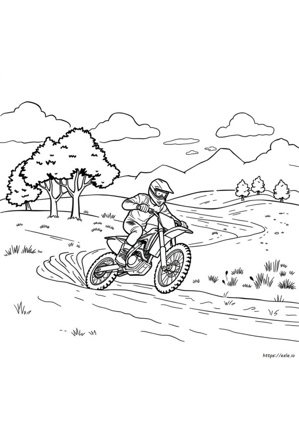 Kolorowanki Motocross