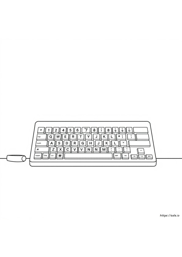テクノロジー キーボード 文字 ぬりえ 無料