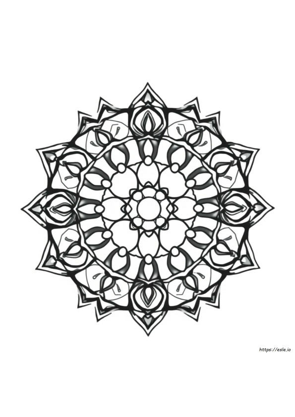 Gratis Pasen Mandala Kleurplaten