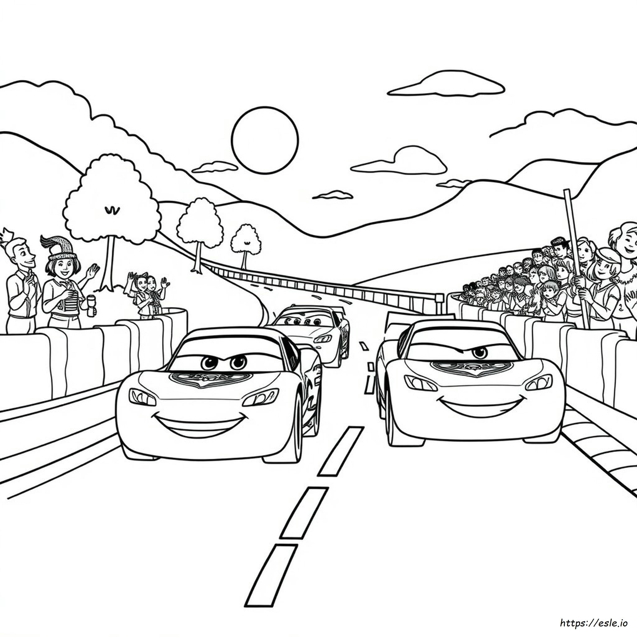 Dibujos Para Colorear De Disney Cars En Pdf