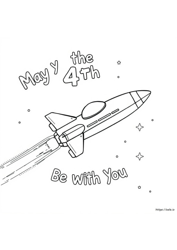 Printable May The 4Th Be With You Coloring Pages