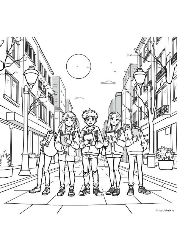 Colouring Page For Teens