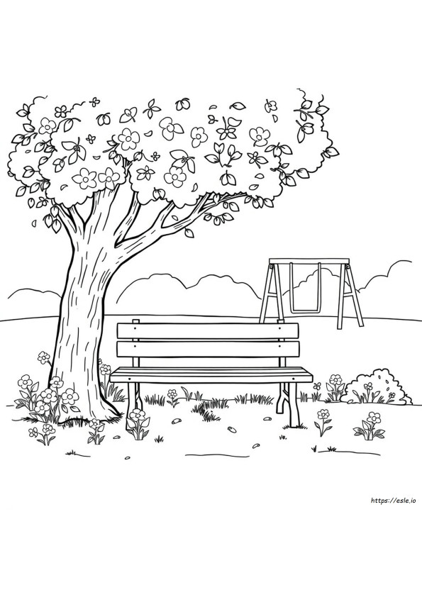 Parque Infantil Para Colorir