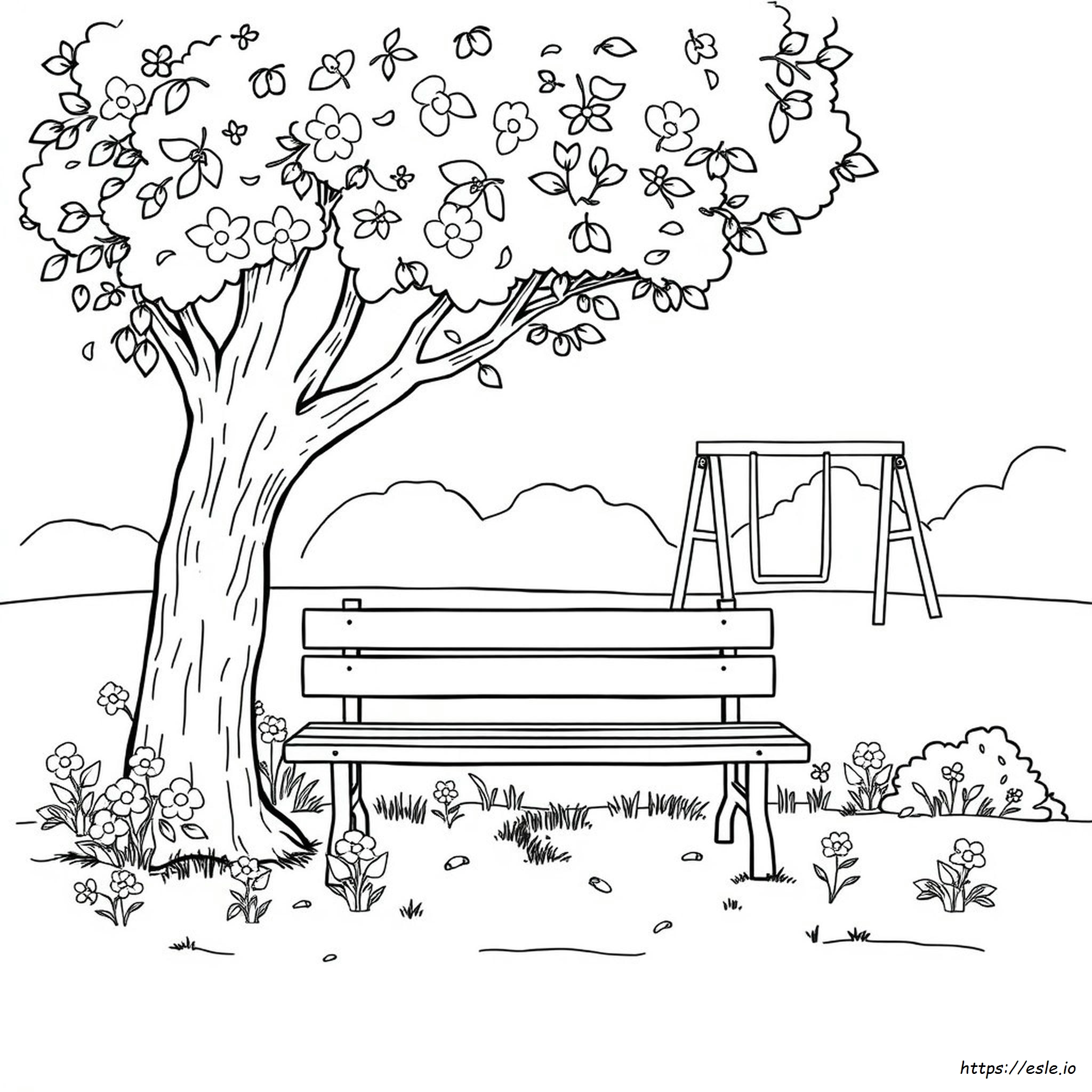 Park Clipart Coloring
