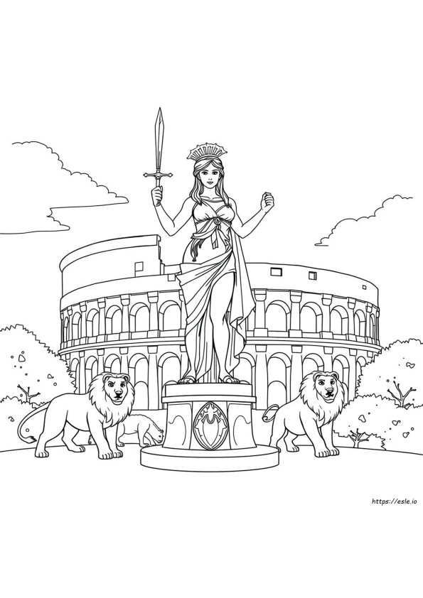 Diana Roma Dibujos Para Colorear