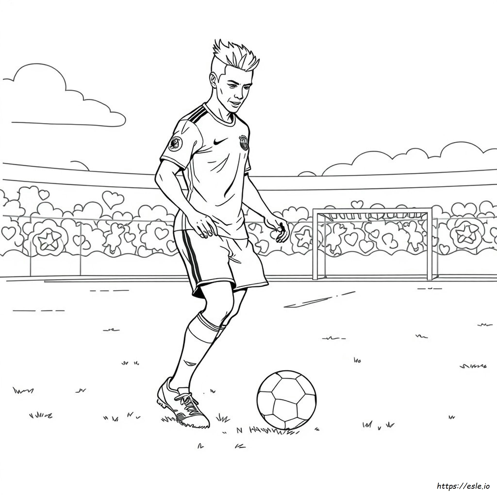 Neymar Coloring Pages Printable