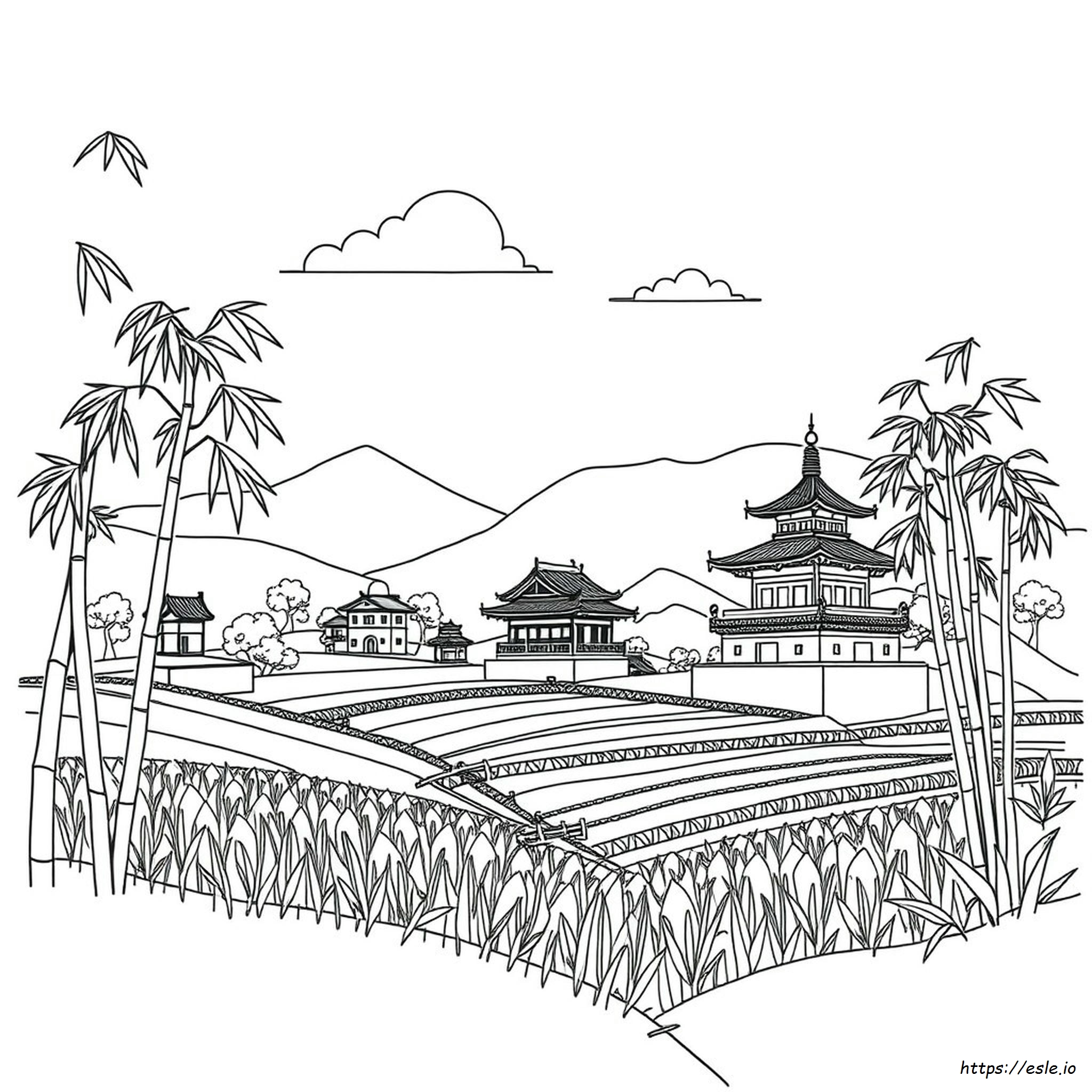 Asia Colouring Pages