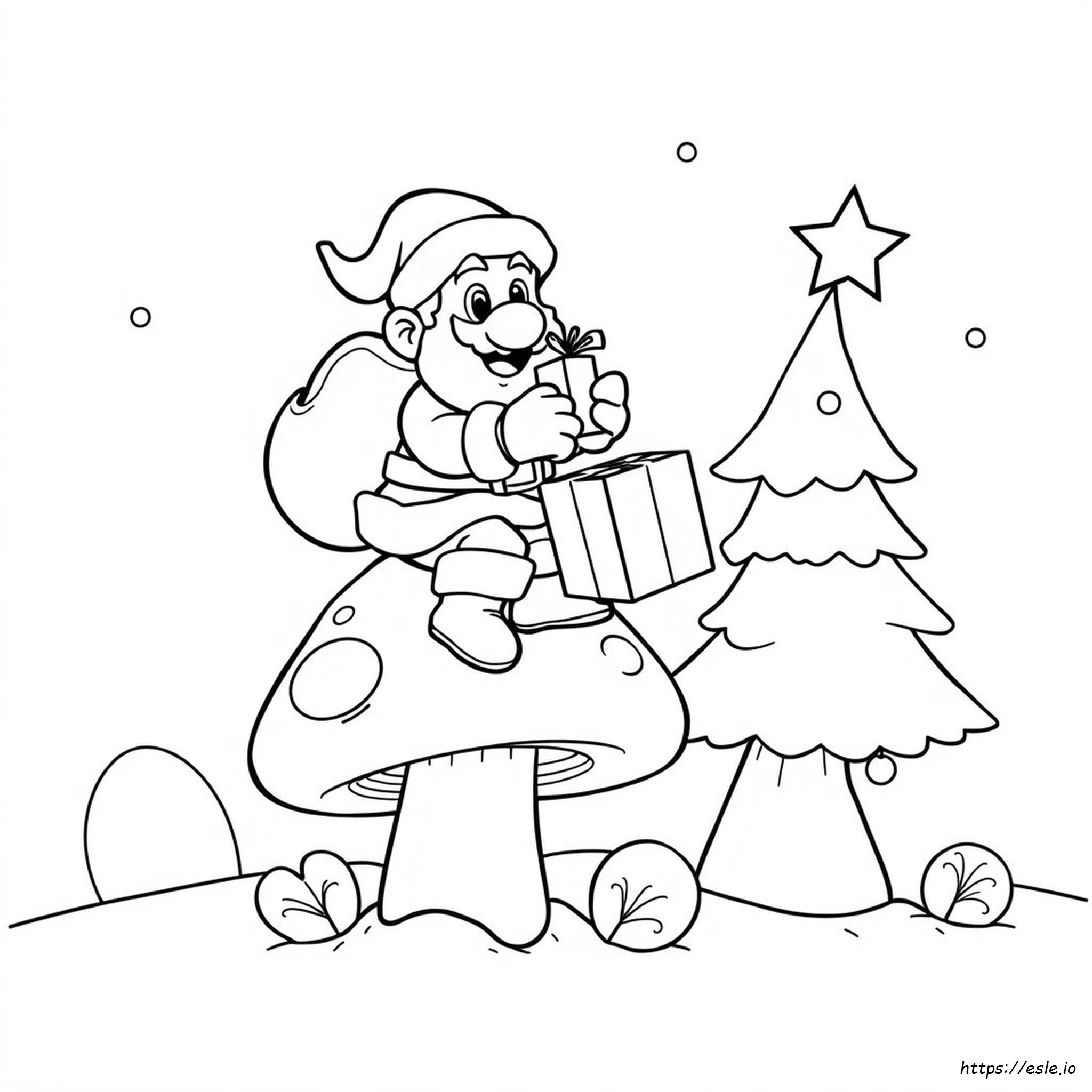 Mario Babbo Natale Da Colorare