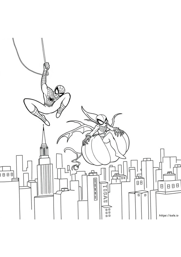 Disegni Da Colorare Di Green Goblin, Spidey E Amici