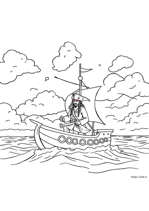 Jack Sparrow Da Colorare