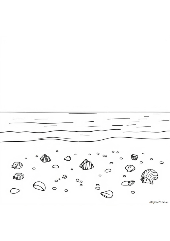 Desenhos De Praia Para Colorir