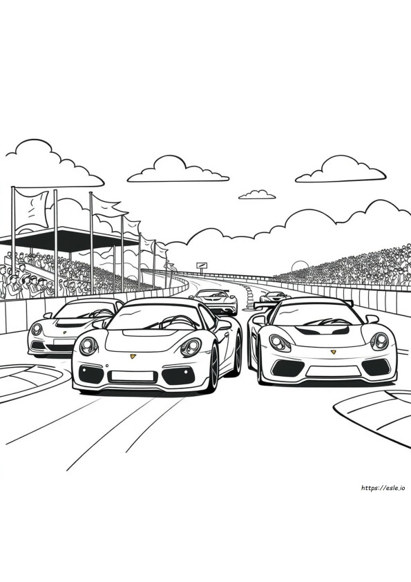 Fast Cars Coloring