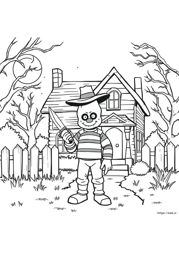 Darmowe Kolorowanki Freddy Krueger