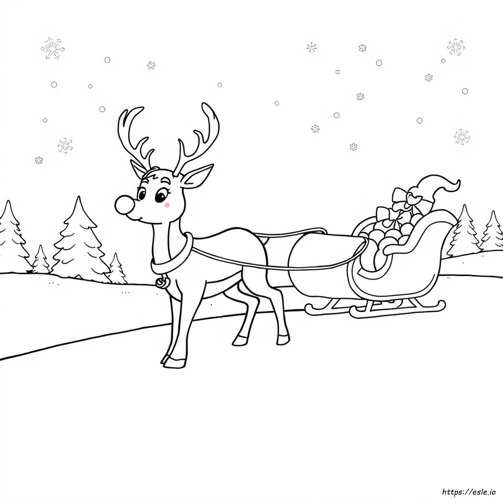 Rudolph Coloring Pages Pdf
