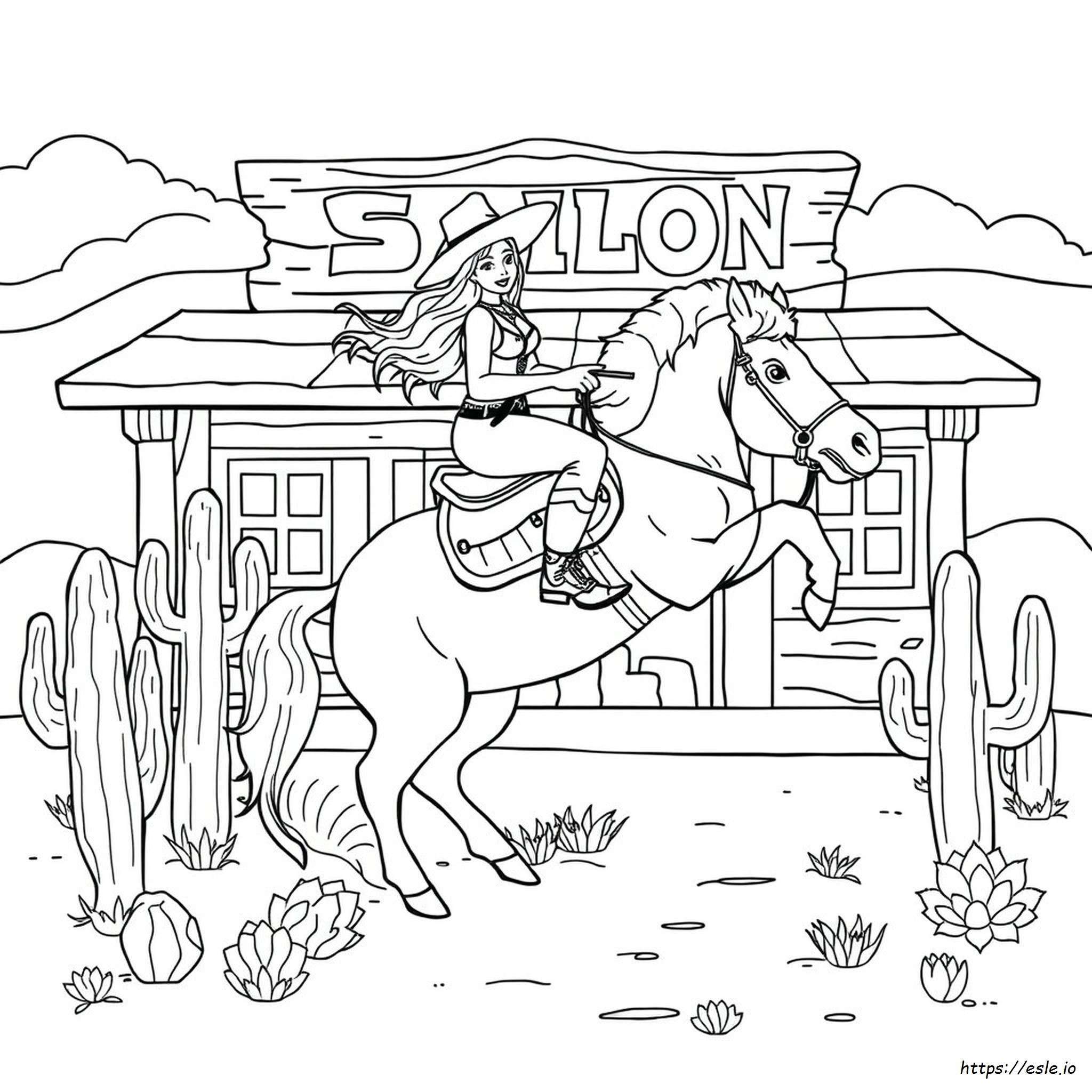 Wild West Western Coloring Pages For Adults