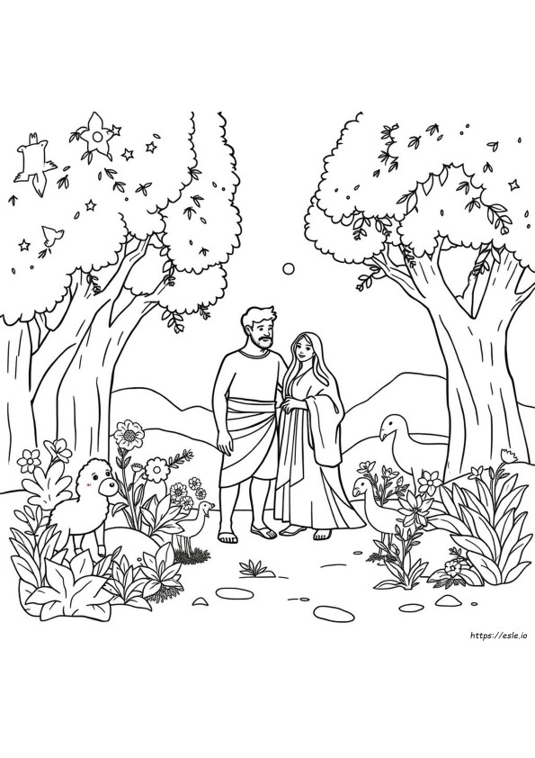 Desenhos Para Colorir: Criação Cristã