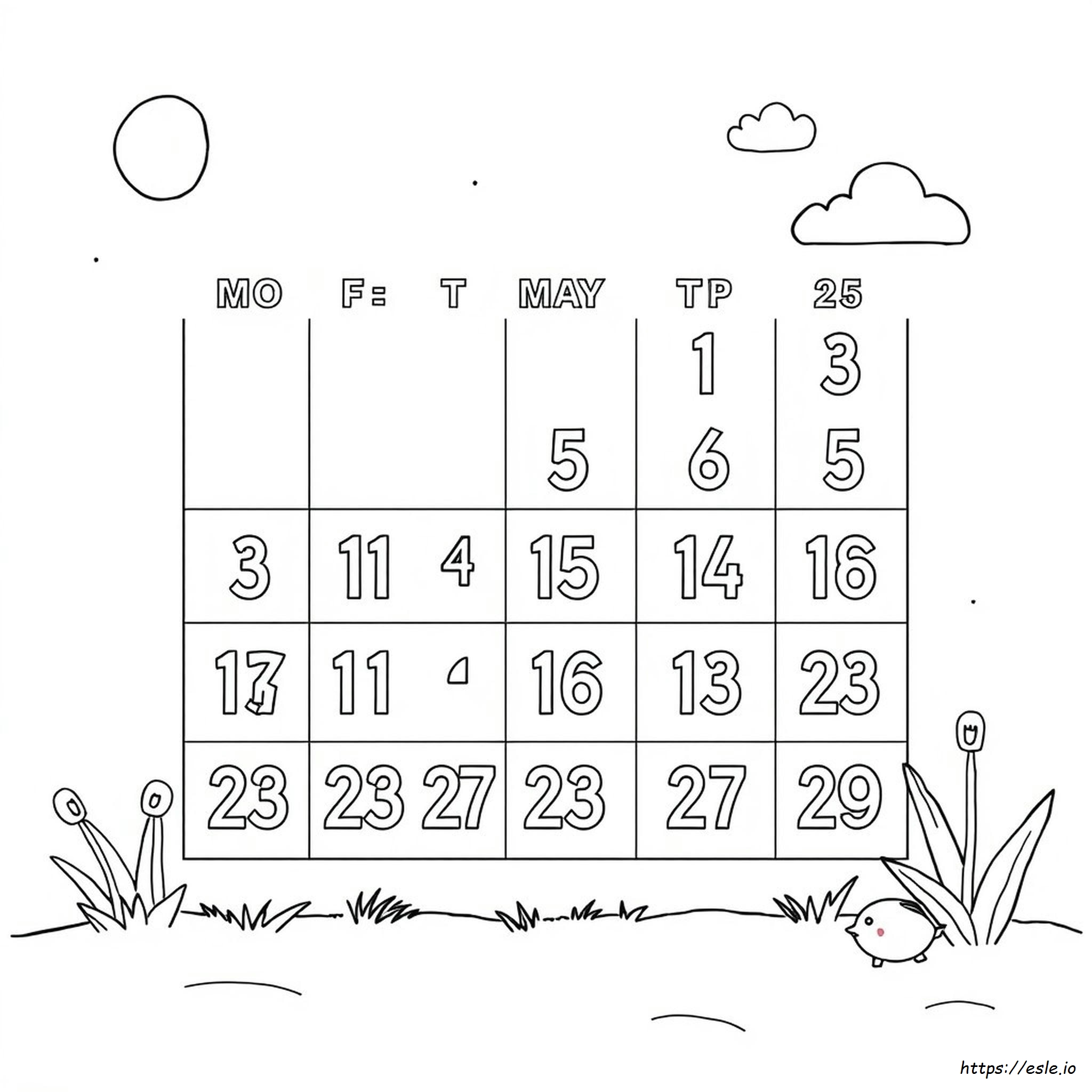 Coloriages Calendriers