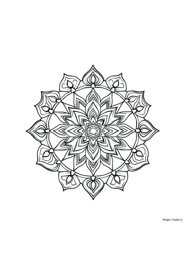 Csakra Mandala Színező Oldalak