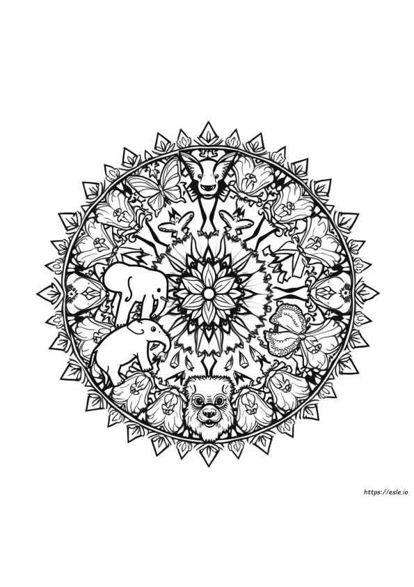 Mandala Állat Színező Oldalak Etsy
