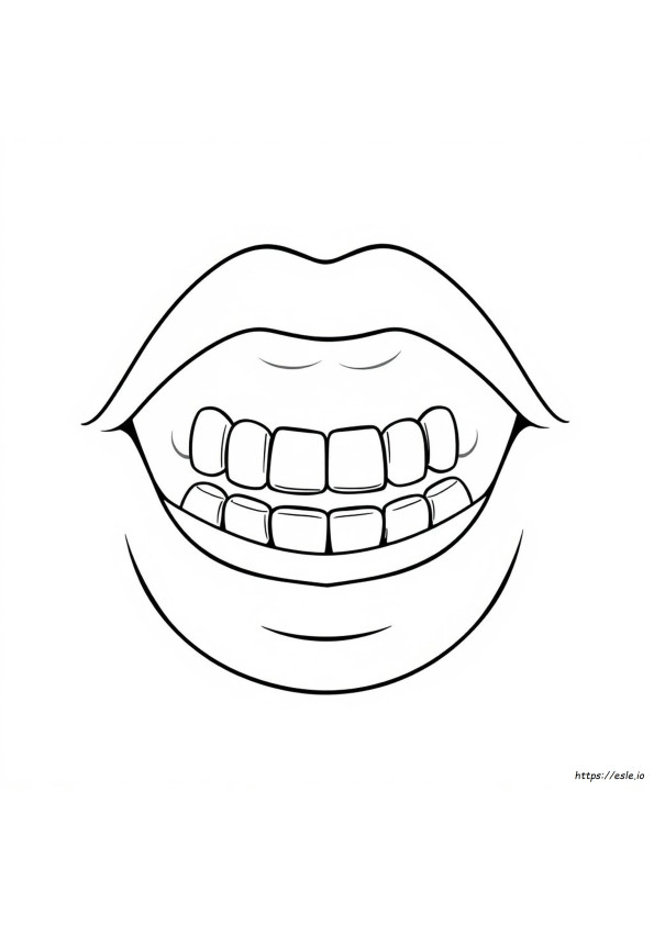 Coloring Picture Of Mouth