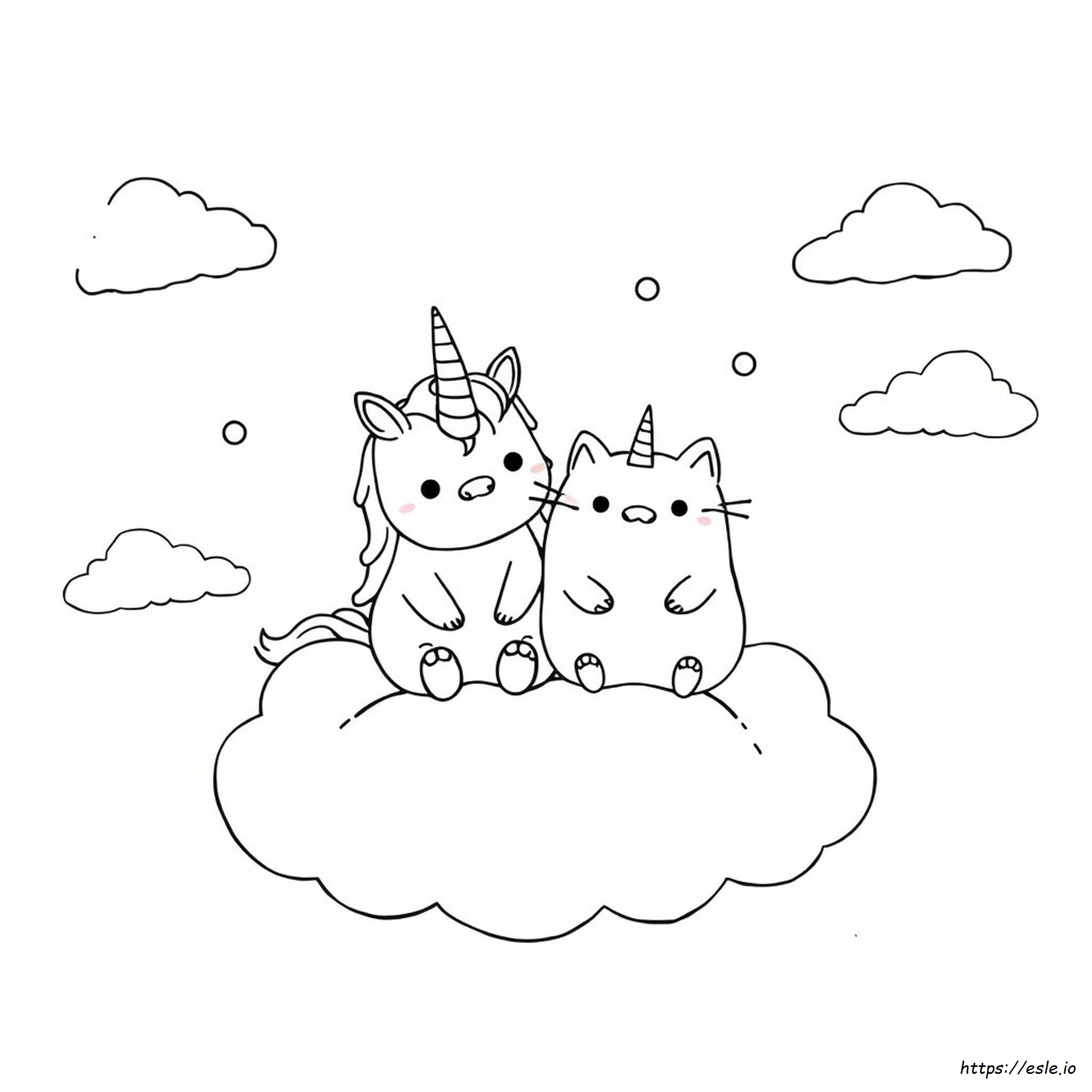 Lindo Unicornio Pusheen Para Colorear