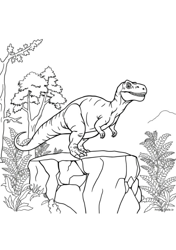 Allosaurus Värityskuva