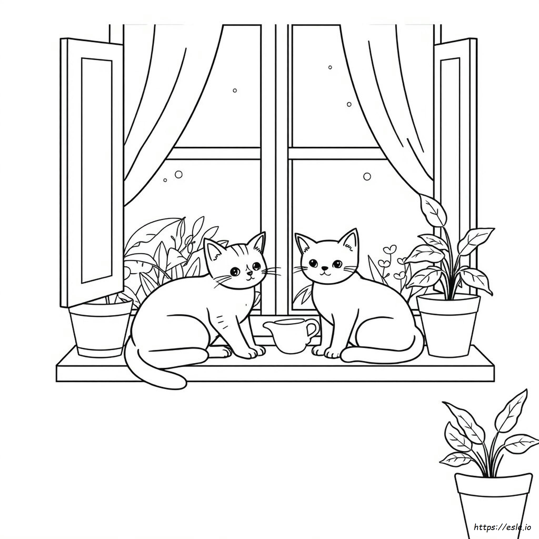 Coloriage De Chats À Imprimer Gratuit