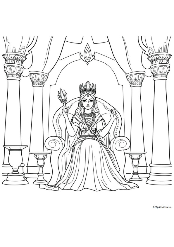 Reina Vasti: Dibujos Para Colorear