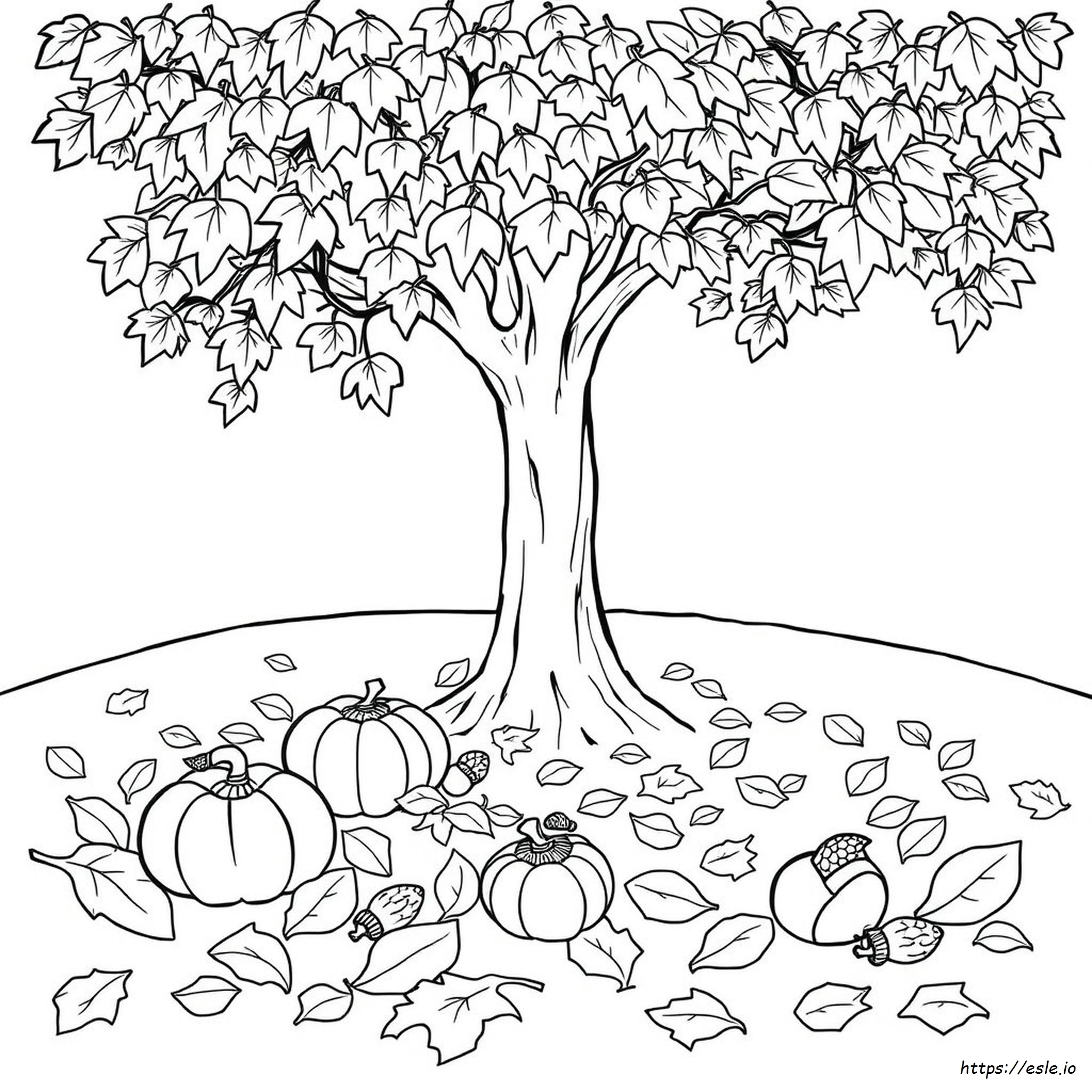 Coloriage Automne Adulte Gratuit À Imprimer