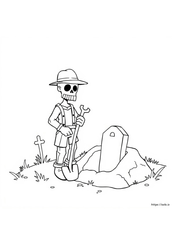 Grave Digger Colouring Pages