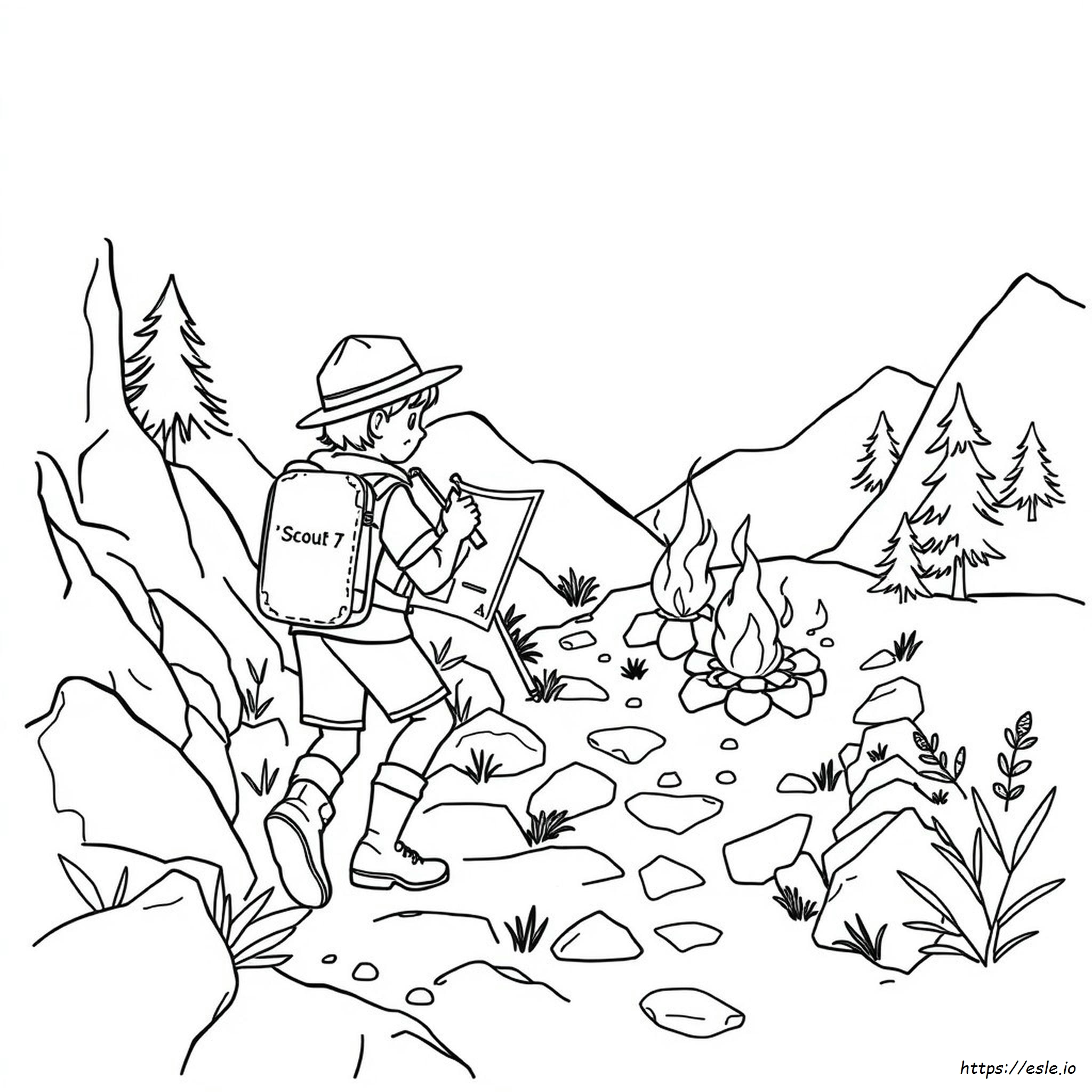 Coloriage Éclaireur