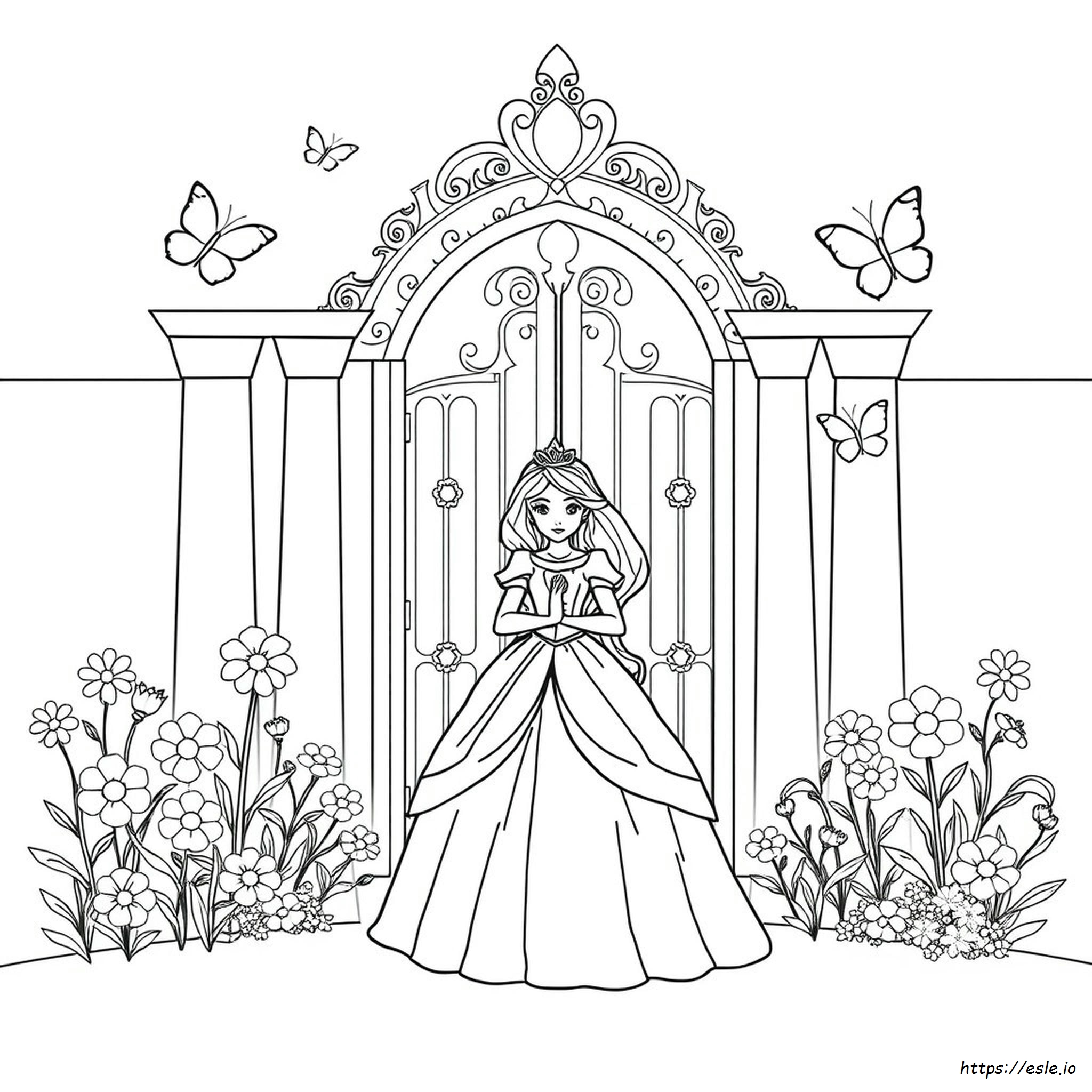 Páginas Para Colorear De Princesas Gratis Para Imprimir
