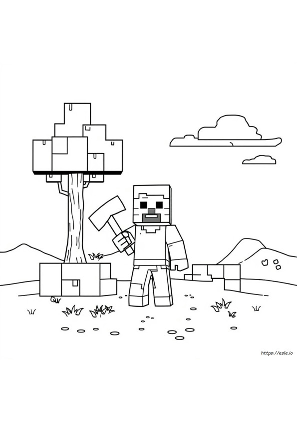 Minecraft Steve V rityskuvat ESLE