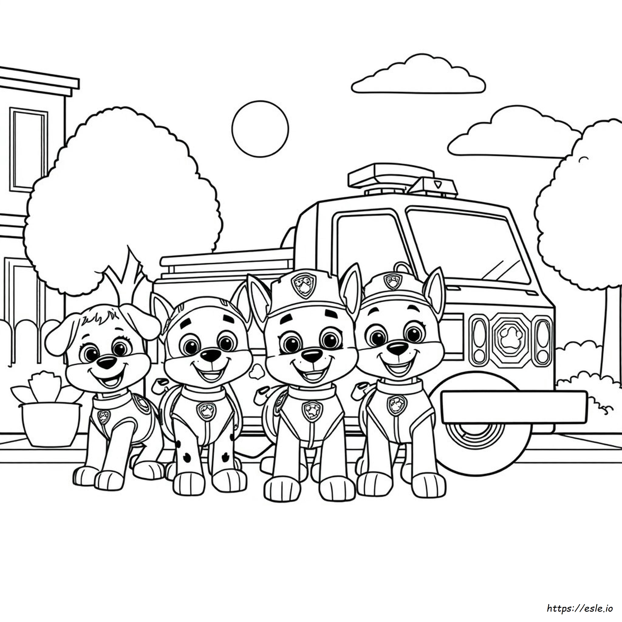Paw Patrol Boyama