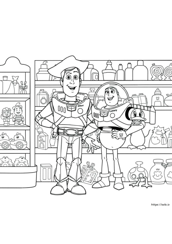 Toy Story 4 Characters Coloring Pages