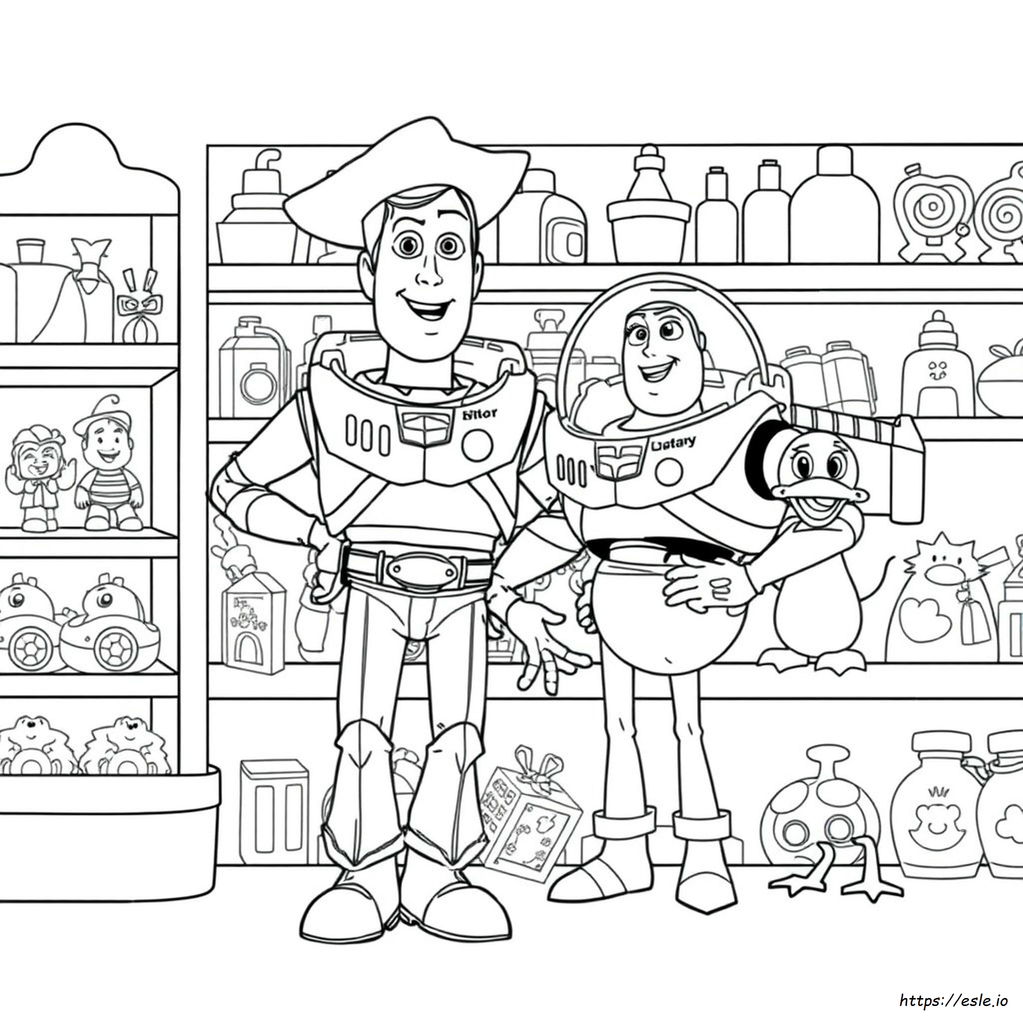 Toy Story 4 Characters Coloring Pages